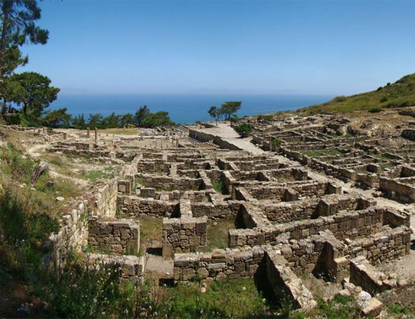 The ruins of the Ancient Kamiros City